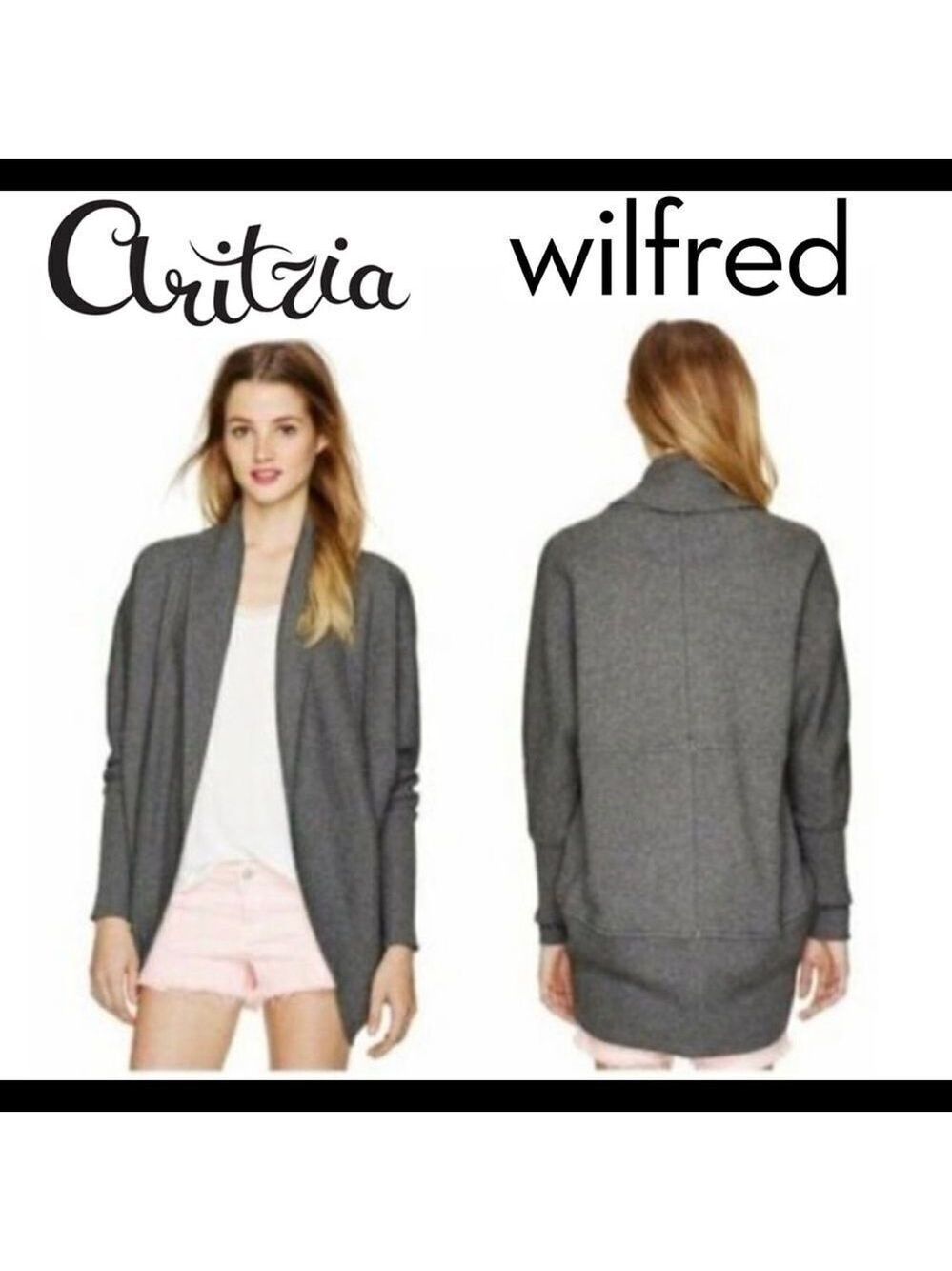 Aritzia Wilfred gray Diderot cocoon cardigan SzXXS